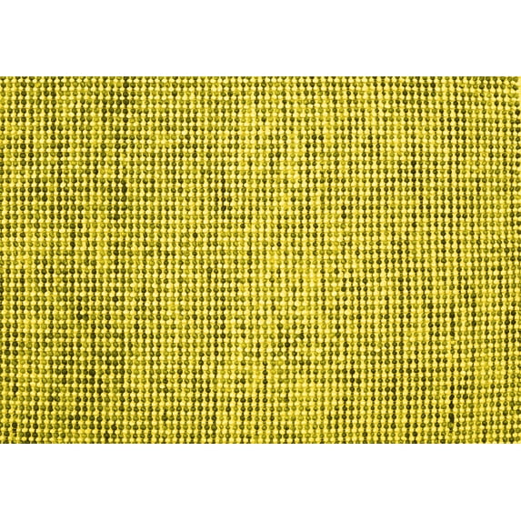 Ahgly Company Indoor Rectangle Abstract Yellow Contemporary Area Rugs, 2' x 3'