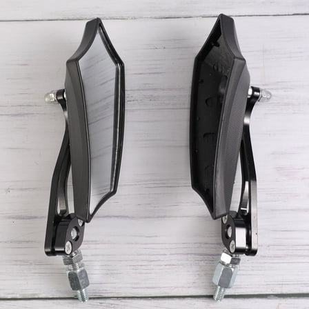OATIPHO Dirt Bike Mirrors Round 2pcs Black