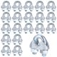 thumbnail image 1 of Uxcell 20-Pack Abrazaderas de Cable, Clip de Cable de Acero al Carbono M5, Sujetador de Perno en U, 1 of 6