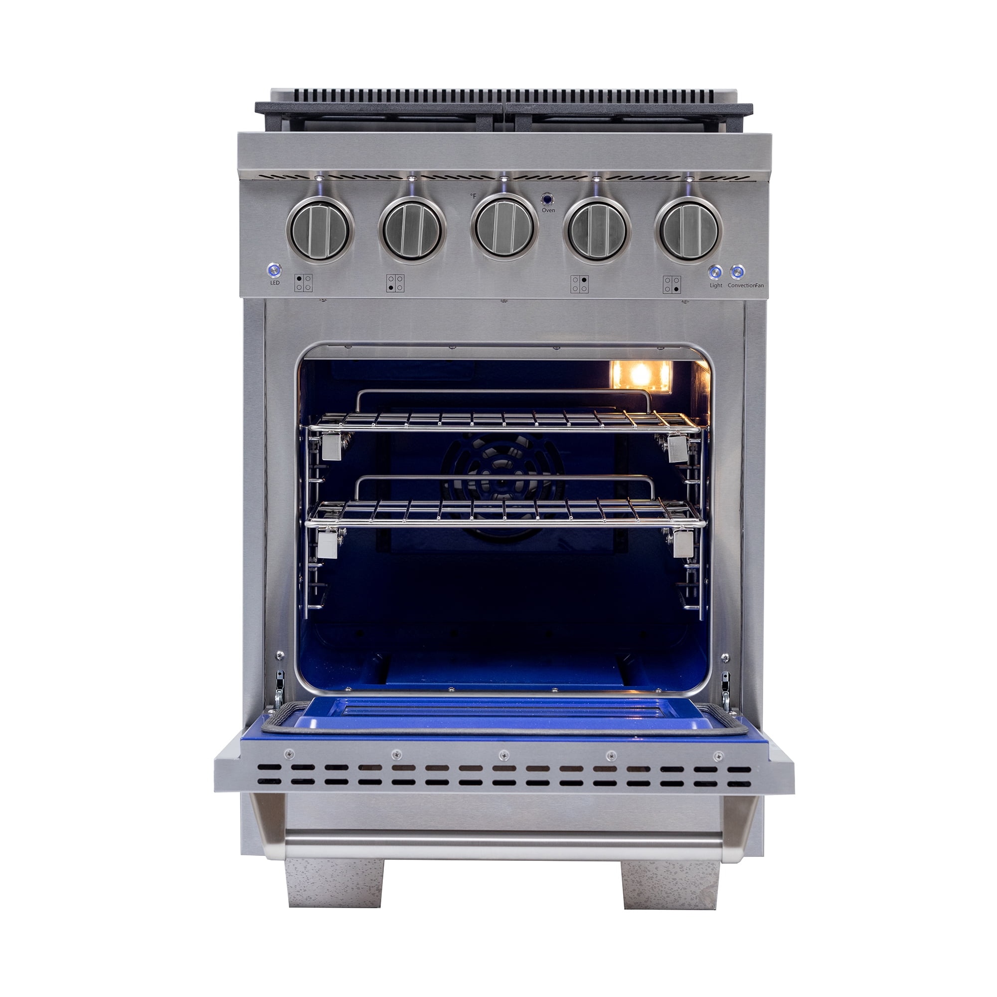 Professional 24-in Natural Gas Range in Stainless Steel with True Simmer Burners
