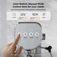 thumbnail image 6 of Coffee Maker, 20 Bar Espresso Machine with Milk Frother & Cold Brew, 1250W, 34oz Water Tank, Compact Steel Design, 6 of 10