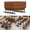 Walnut2 47.2in, variant on 2PCS Conference Table with Wheels, 47.2“ Folding Conference Table, Flip Top Nesting Training Table, Large Mobile Meeting Tables for Office