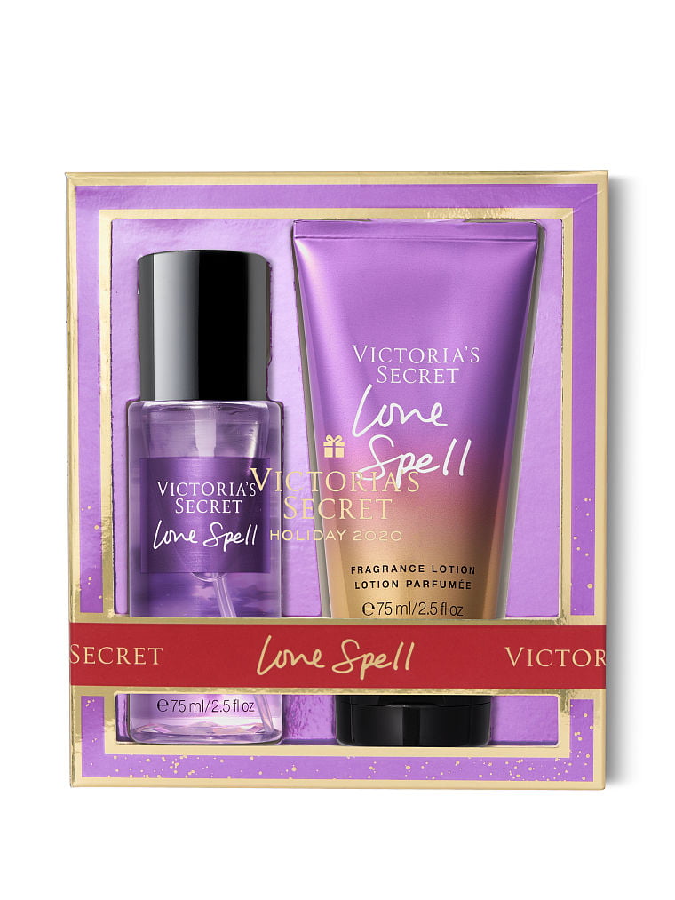 Victoria's Secret Love Spell Travel Fragrance and Lotion Holiday Gift Set of 2 - Walmart.com