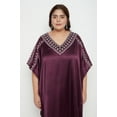 thumbnail image 2 of Oussum Plus Size Embroidered Kaftan Dresses for Women Long Solid Caftan Dress, 2 of 8