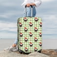 thumbnail image 5 of Salouo Christmas Hat French Bulldog Pattern Travel Dust-proof Suitcase Cover, Softside Suitcase Protector Luggage Cover Protector for 18-32inch ,Not Included Suitcase, 5 of 8