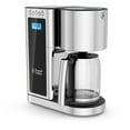 thumbnail image 2 of Glass 8 Cup Coffeemaker - Black - Stainless Steel, 2 of 4