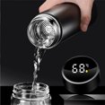 thumbnail image 4 of 500ml Intelligent Stainless Steel Insulation Cap Auto LED Temperature Thermos Cups For Landrover SVR Discovery Evoque Freelander Bk For Landrover, 4 of 6