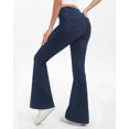 thumbnail image 2 of Pantalones vaqueros TONIRY para mujer, cintura alta, azul oscuro, 2 of 6