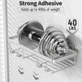 thumbnail image 3 of Estante organizador Shower Caddy Silver, paquete de 5, 3 of 8