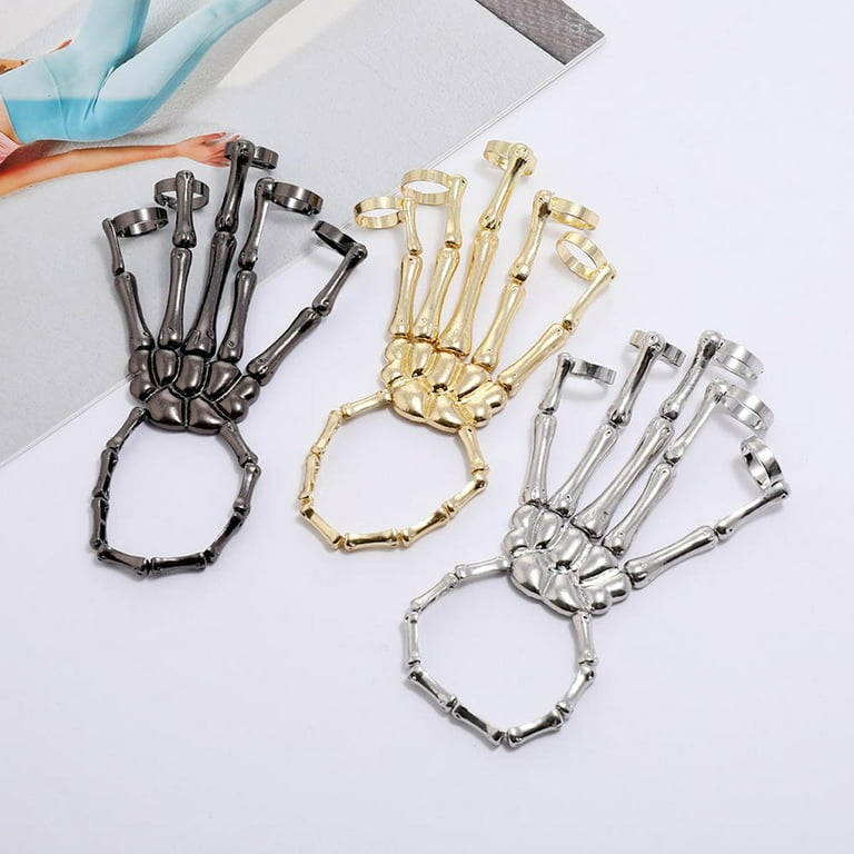 Skeleton hand 2024 bracelet men