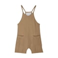 thumbnail image 6 of Xdegoge Girls Rompers 10-12 Pants Jumpsuit Dressy Sleeveless Summer Jumpers Cute Spaghetti Strap Romoers with Pockets Toddler Girl Clothes Clothes Under 5.00 Recent Purchases, 6 of 7