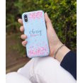 thumbnail image 4 of Ringke Slim (Cherry Blossom) Case Compatible with iPhone X, Solid Sakura Petal Fashionable Design Cover with Wrist Strap - Sky Blue, 4 of 9