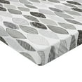 thumbnail image 2 of Ambesonne Leaf Fitted Sheet 2 Pcs Set, Abstract Leaves Art, California King, Charcoal Grey Pale Grey, 2 of 3