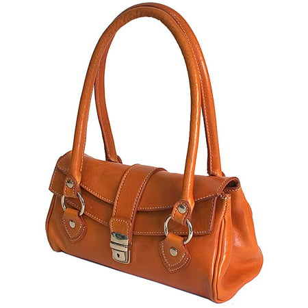 Floto Corsica Handbag (Best Brown Red Gamefowl)