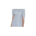 thumbnail image 2 of Betsy & Adam Women's Metallic Cape Gown Silver Size 14, 2 of 3