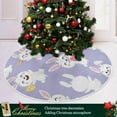 thumbnail image 6 of GZHJMY Easter Bunny Christmas Tree Skirt 36", Easter Tree Skirt Double Layers Polyester Easter Tree Skirt for Easter Holiday Party Decoration, 6 of 6