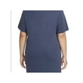 thumbnail image 2 of NIKE Womens Navy Logo Graphic Short Sleeve Crew Neck Knee Length Shift Dress Plus 1X, 2 of 2