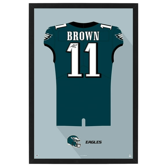 A.J. Brown Philadelphia Eagles Home Jersey Framed Art Print