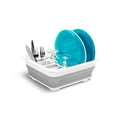thumbnail image 3 of madesmart Collapsible Dish Rack, Easy Cleaning, Flexible Plastic & Space Saving Design, BPA-Free, Grey/White, 3 of 8