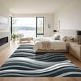 thumbnail image 3 of ODIKA 3'x5' Machine Washable Non-Slip Area Rug, Abstract Gray High Traffic Rug, Gray, 1118147, 3 of 7