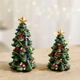 thumbnail image 3 of Taicans ‌Mini Christmas Tree with Star Topper & Holiday Ornaments,Resin Desktop Decor for Christmas,Xmas Party,Home Decor,Thoughtful Gift for Family & Friends,5.3in‌‌, 3 of 3