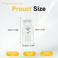 thumbnail image 2 of Uxcell Spring Cord Locks Plastic Single Hole Toggle Stopper for Drawstrings and DIY Projects White, 2 of 6