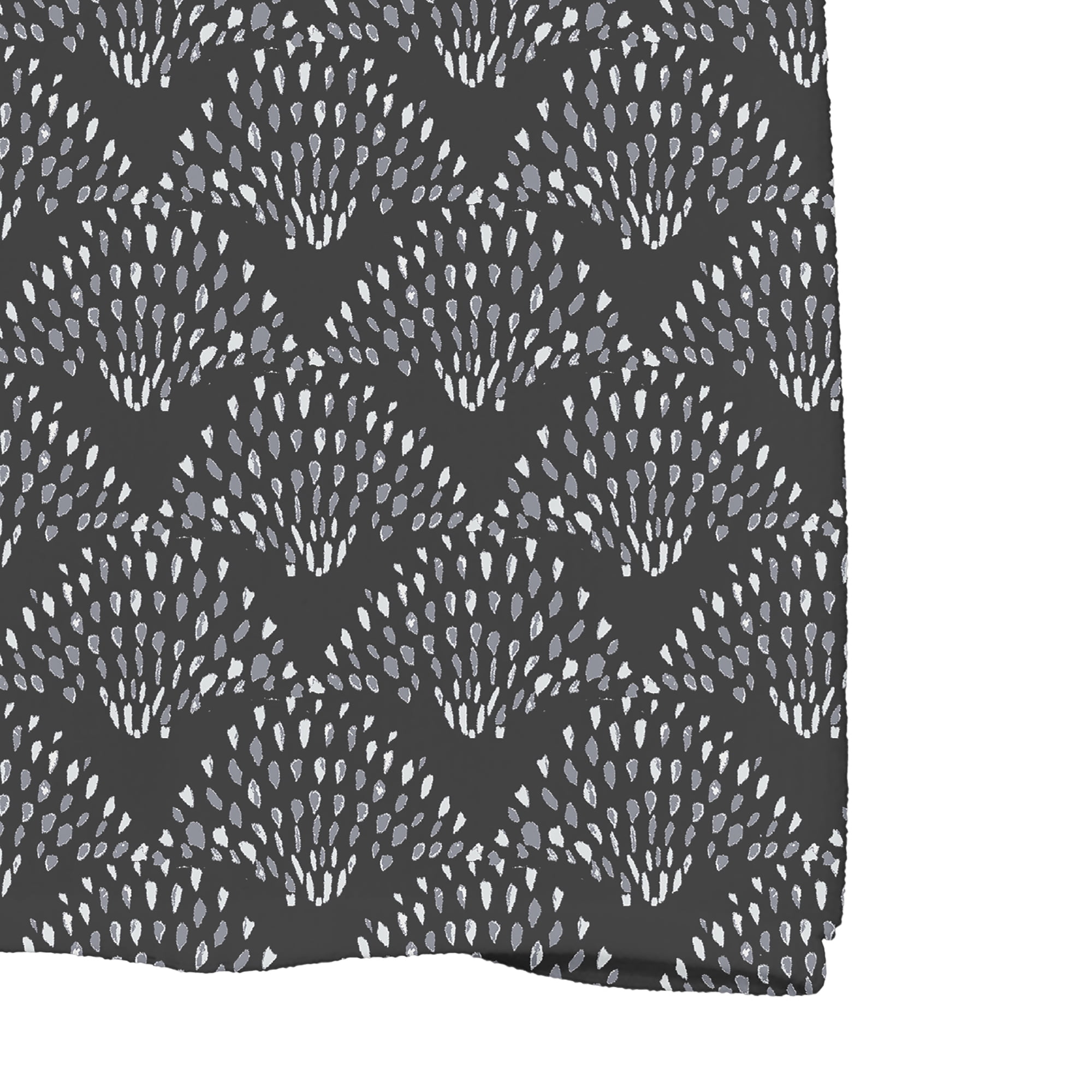 Fan Dance 16 x 25 Inch Black Geometric Print Kitchen Towel