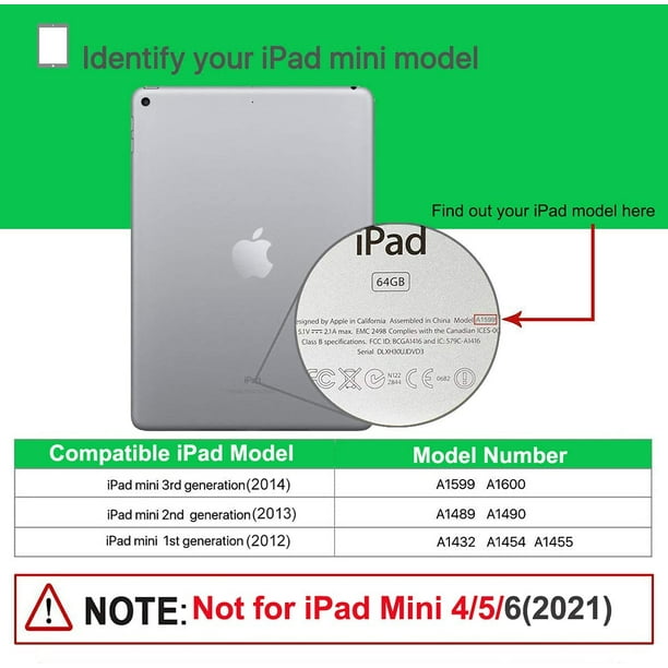 SUPLIK iPad Mini 1/2/3 Case for Kids, Built-in Screen Protector