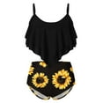 thumbnail image 2 of Aayomet High Waisted Bikini Bottom Suits Swimsuits High Suits For Women Piece Swimming Womens Waisted Bathing Two Swimwears,Black XXL, 2 of 4