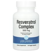 Lake Avenue Nutrition Resveratrol Complex, 500 mg, 60 Veggie Capsules