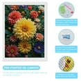 thumbnail image 3 of Diamond Art Kit for Adults, Vibrant Blooming Garden Flowers Diamond Painting for Adults Beginners, 5D DIY Diamond Art Painting Kits, Colorful Diamond Painting Craft for Home Decor 12x16, 3 of 7