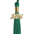 thumbnail image 4 of Endea Graduation Emerald Green Graduation Tassel with Gold Date Drop, 4 of 11