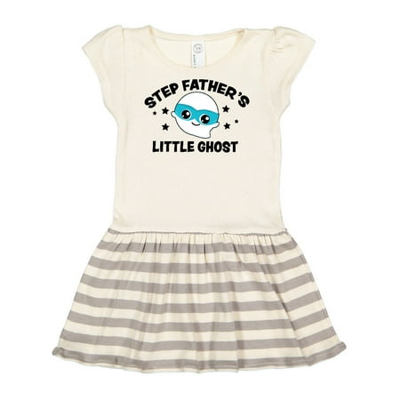 

Inktastic Cute Step Father s Little Ghost with Stars Gift Toddler Girl Dress