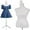 White, variant on Dkeli Female Mannequin Torso 60-67 in Height Adjustable Body Model with Tripod Wood Base for Clothes, Jewelry Display (Black)