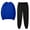 Blue, variant on 2 Piece Sets for Women Crew Neck Sweatshirt Jogger Pant 2-Piece Sweatsuit Set,Sizes S-3XL