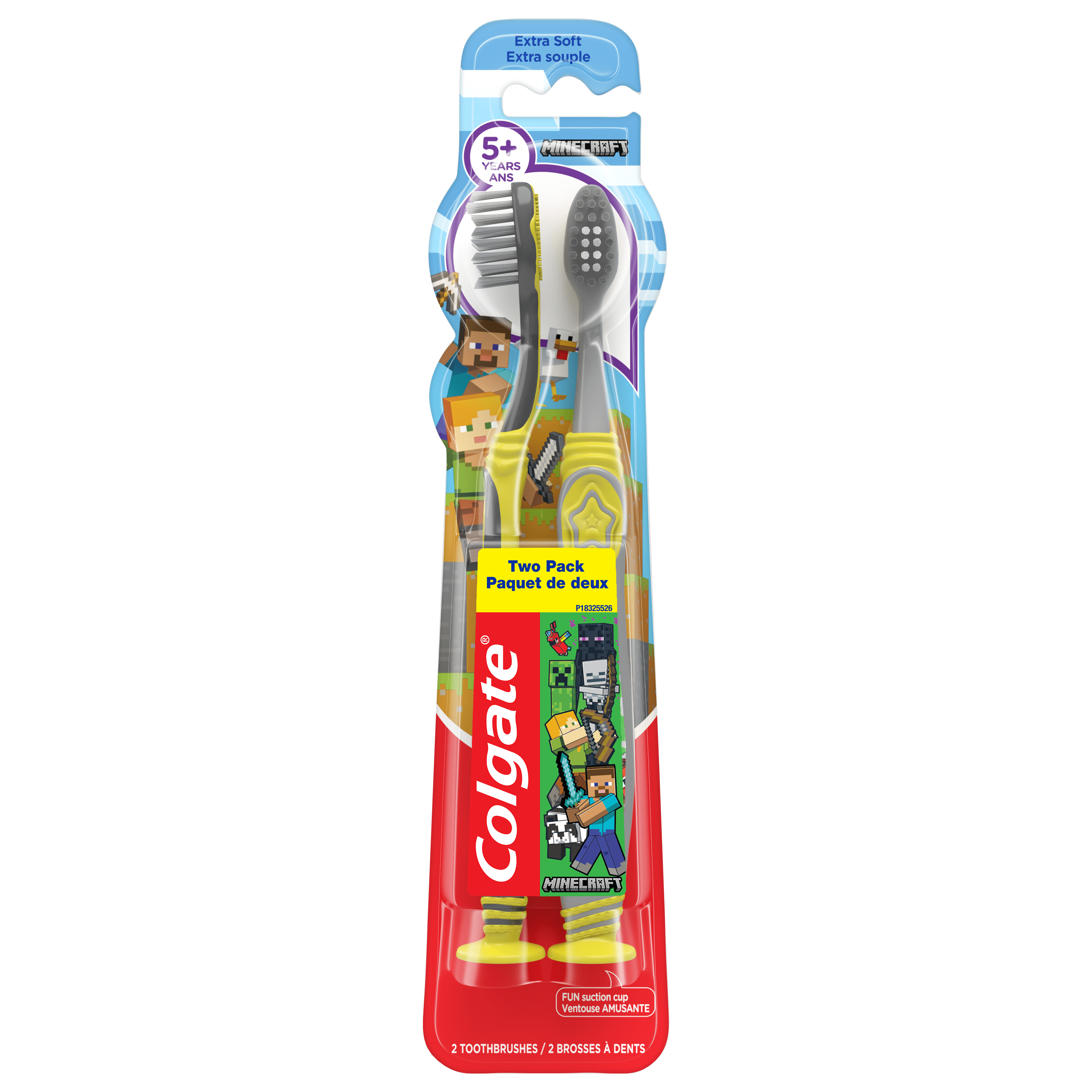 Colgate Kids Ensemble de Brosses à Dents de Minecraft, 2 Pièces