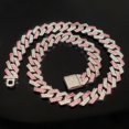 thumbnail image 3 of Collar de cadena de estilo cubano con cadena de oro grande de diamantes con labios de hip-hop de estilo europeo y americano, 3 of 5