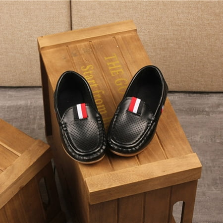 

Children Kid Boys Girls Solid Leather Hollow Lazy Sneaker Casual Shoes