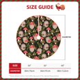 thumbnail image 3 of Daiia Edgehog and Mushrooms Drawing Merry Christmas Tree Skirt , Xmas Large Lace-up Tree Skirt, Santa Snowflakes Rustic Home Decorations New Year Party Farmhouse Decor-36", 3 of 7