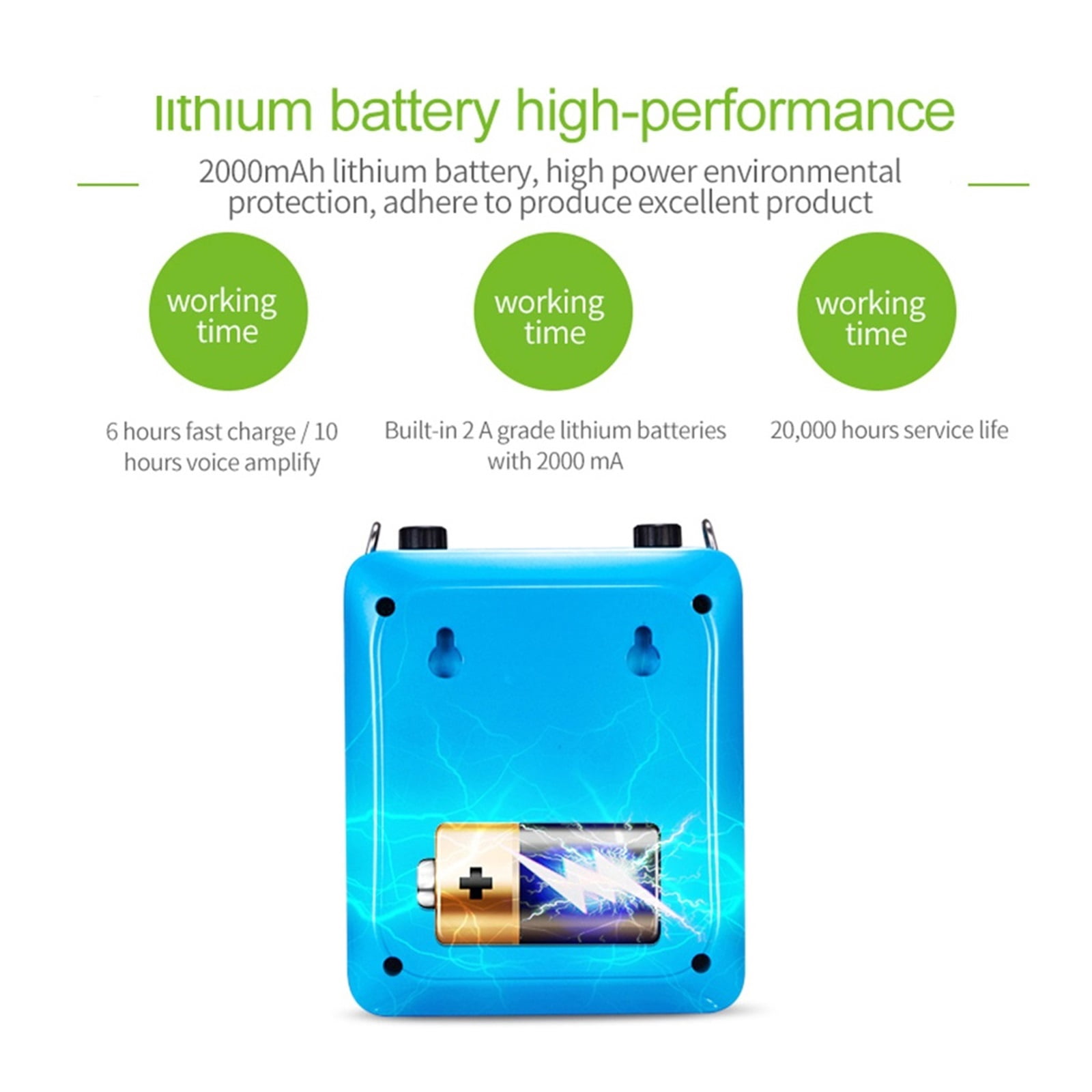 25W Portable Voice Amplifier Mini Audio Speaker With UHF Wireless Microphone For Teachers Tourist ,Powerful Voice Amplifier