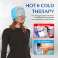 thumbnail image 4 of AllSett Health Form Fitting Migraine Relief Ice Head Wrap | Headache and Migraine Hat | Hot and Cold Therapy for Puffy Eyes, Tension, Sinus and Stress Relief, 4 of 6