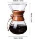 thumbnail image 5 of JoalGfda 400ml New Juego de cafetera Pour Over, jarra de vidrio sin papel con filtro de acero inoxid, 5 of 5