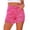 Hot Pink, variant on Women's Denim Shorts, High Waisted Distressed Ripped Wide Leg Hot Pants, Slimming Summer Casual Denim Shorts for Sexy Streetwear, Trendy Beach Outings and Going Out-Hot Pink
