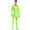 Fluorescent Green, variant on YONGHS Men's Shiny Glossy Long Sleeve Unitard Full Bodysuit Leotard Jumpsuit Halloween Zentai Fluorescent Green M