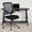 Black, variant on BizChair Mid Back Lumbar Support and 360 Degree Swivel Task Desk Chair, Gray