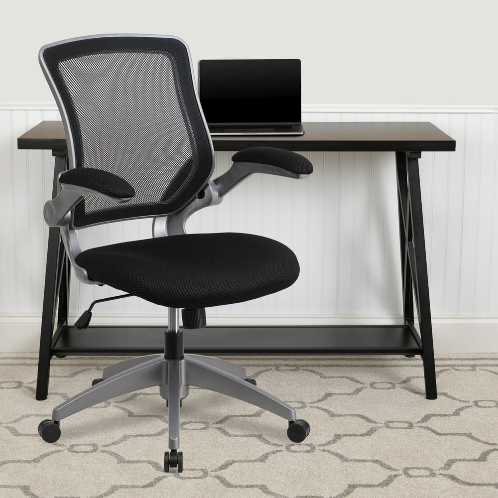 Flash Furniture Mid-Back Mesh Swivel Task Office Chair with Gray Frame ...