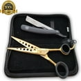 thumbnail image 2 of Salon Hair Cutting 8' Barber Shears Thinning Shears w/ Razor TIJERAS FREE SHIP, 2 of 3