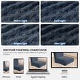 thumbnail image 6 of JIATER Dining Chair Covers Stretch Washable Chair Slipcovers Protector Set of 4,Dark Gray, 6 of 7