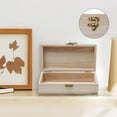 thumbnail image 2 of Retro Jewelry Box Desktop Natural Wood Clamshell Storage Decoration Wooden, 2 of 10