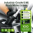 thumbnail image 2 of Guantes de nitrilo Inspire HEAVY DUTY, resistentes a productos químicos de 6 mm, 2 of 8